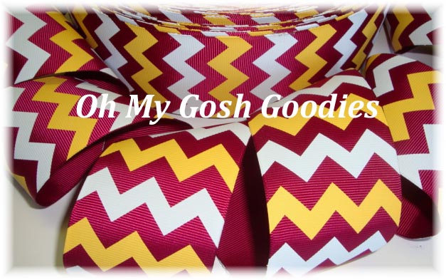 maroon chevron ribbon