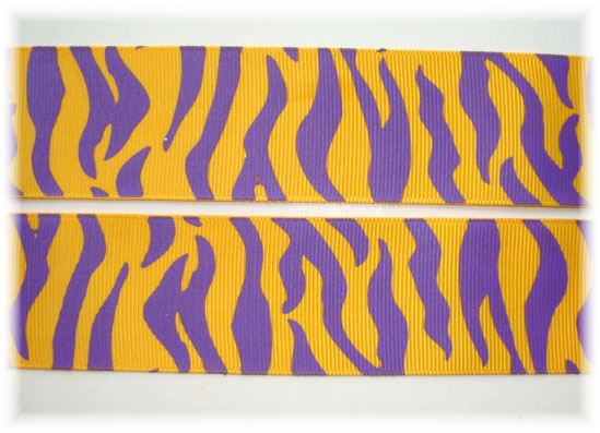 LAST 1 - OOAK - 1.5 GOLD PURPLE ZEBRA - 1 1/3 YARDS