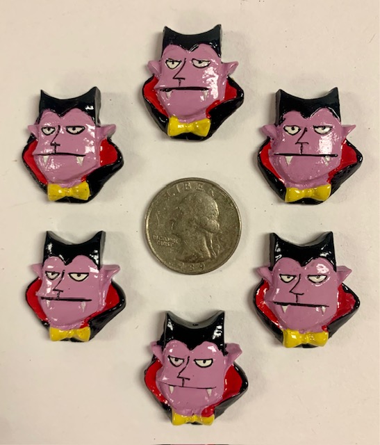 6PC HALLOWEEN DRACULA RESINS