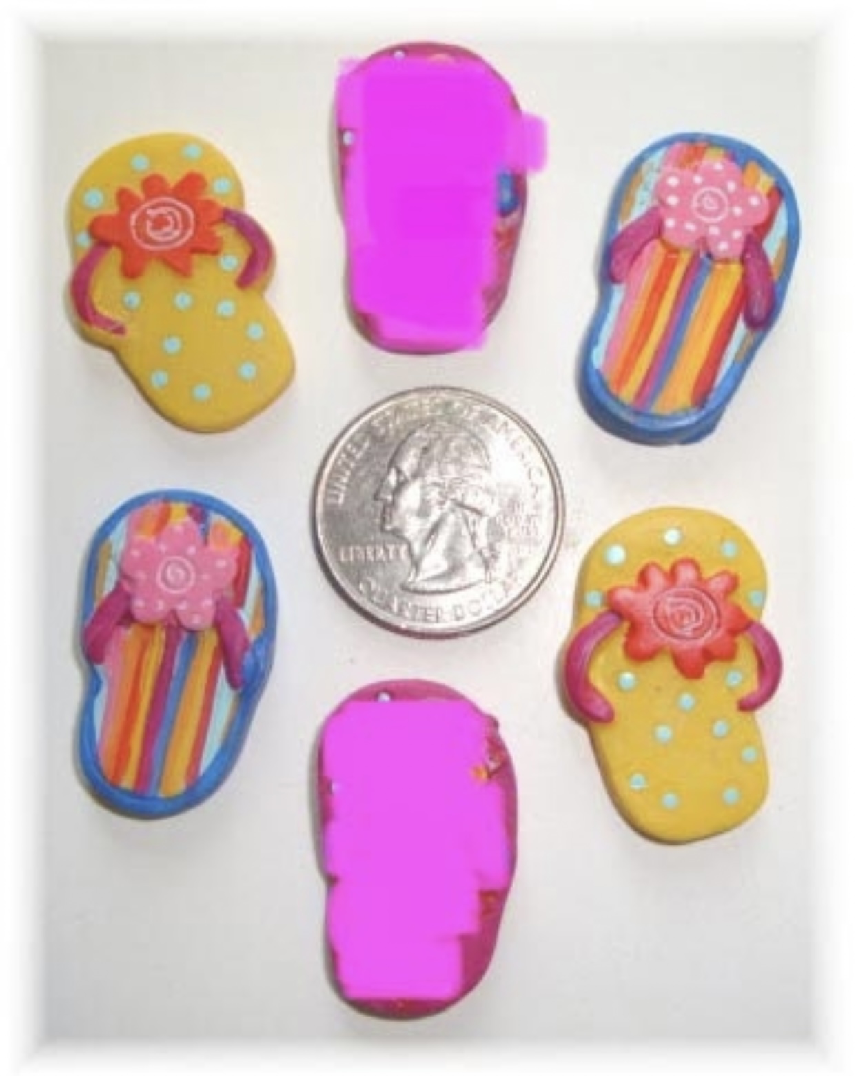 3PC FLIP FLOP RESINS - NO PINK