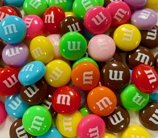 18PC / 50PC / 100 PC BULK LOT SALE  ITTY BITTY M&M CANDY RESINS